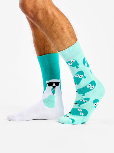Bear &amp; Popsicles - Winter Socks - Good Mood