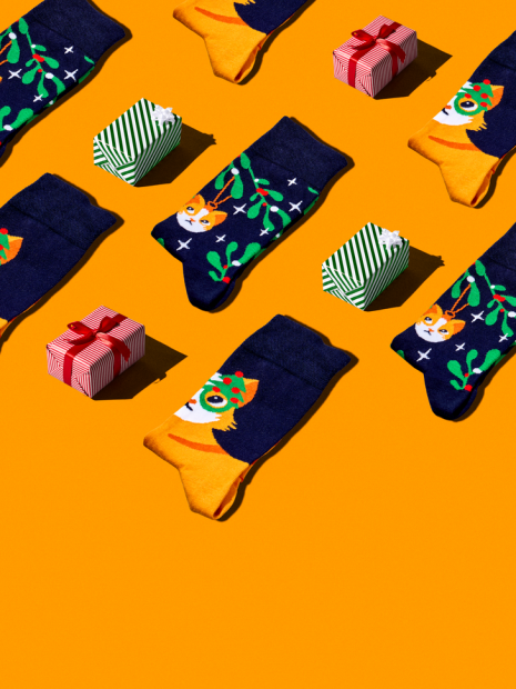Christmas Cat - Socks Dedoles
