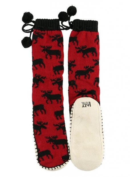 Moose Red - Mukluk Slippers LazyOne