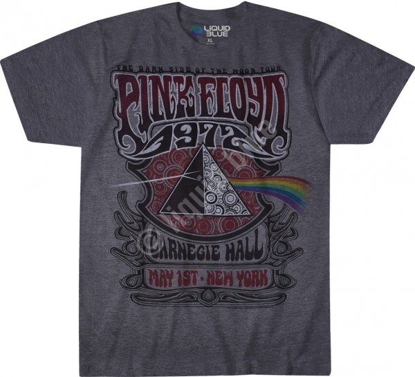 Pink Floyd Carnegie Hall Dark Heather - Liquid Blue
