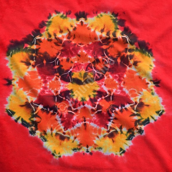 Red Mandala - Liquid Blue