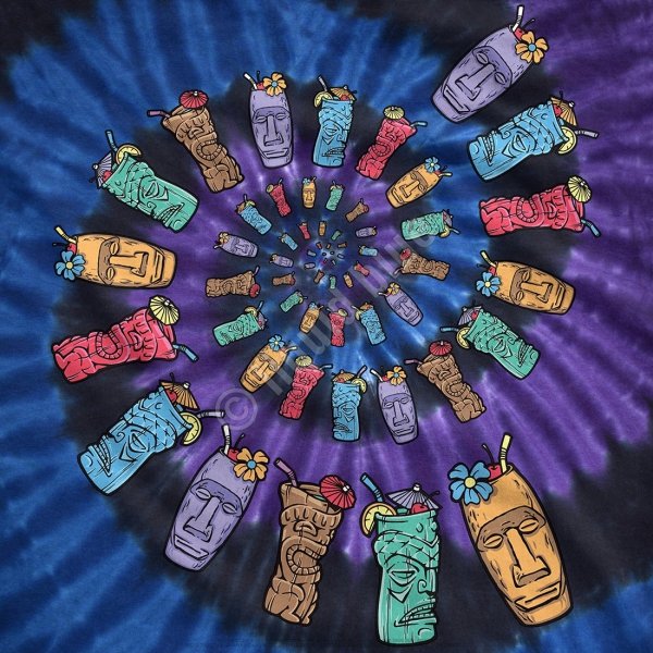 Tiki Spiral - Liquid Blue