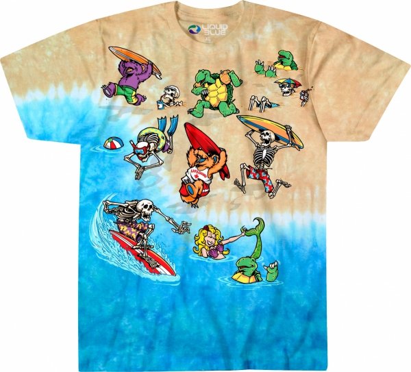 Koszulka Surf Crazy - Liquid Blue