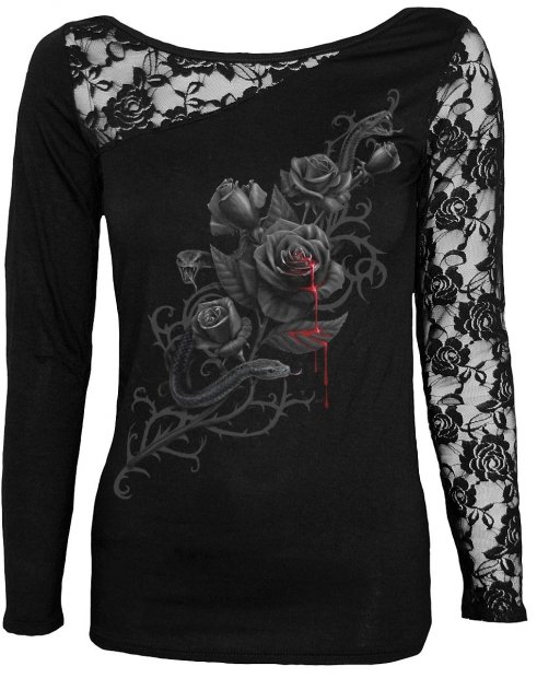 Fatal Attraction - Lace One Shoulder Spiral