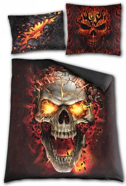 Skull Blast Double (200x200) - Posteľná bielizeň Spiral