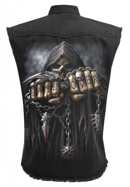 Game Over - Tílka Denim Spiral