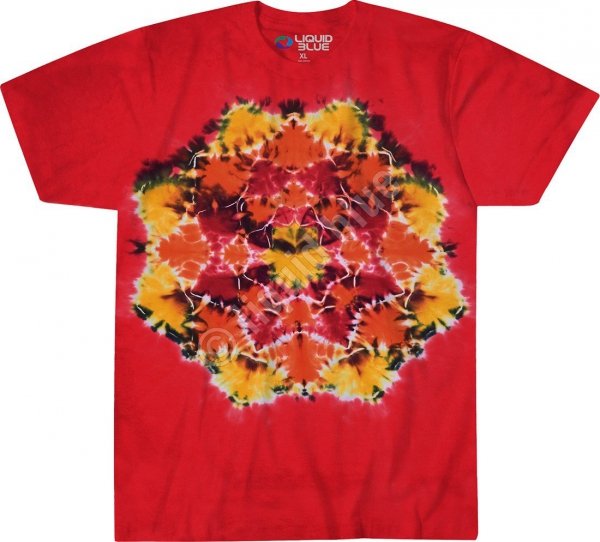 Red Mandala - Liquid Blue