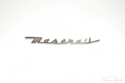 Maserati Badge emblem script