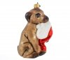 bombki świąteczne pies z czapką