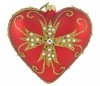 serce bombka na choinkę / Weihnachtskugeln rote herz / bauble-red heart
