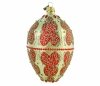 Egg 13cm - Gold and red