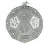 srebrna bombka ze śnieżynką / Polygon 12cm - Es schneit / Polygon 12cm - It is snowing