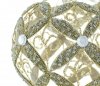 przezroczysta bombka ze złotym zdobieniem / 10cm Kugel - Diamant