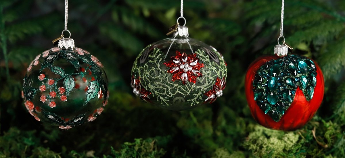 Warmiehomy 4 x Christmas Tree Baubles Balls Fillable Hanging Glass Baubles Xmas Tree Holiday Party Festival Decoration 8cm 