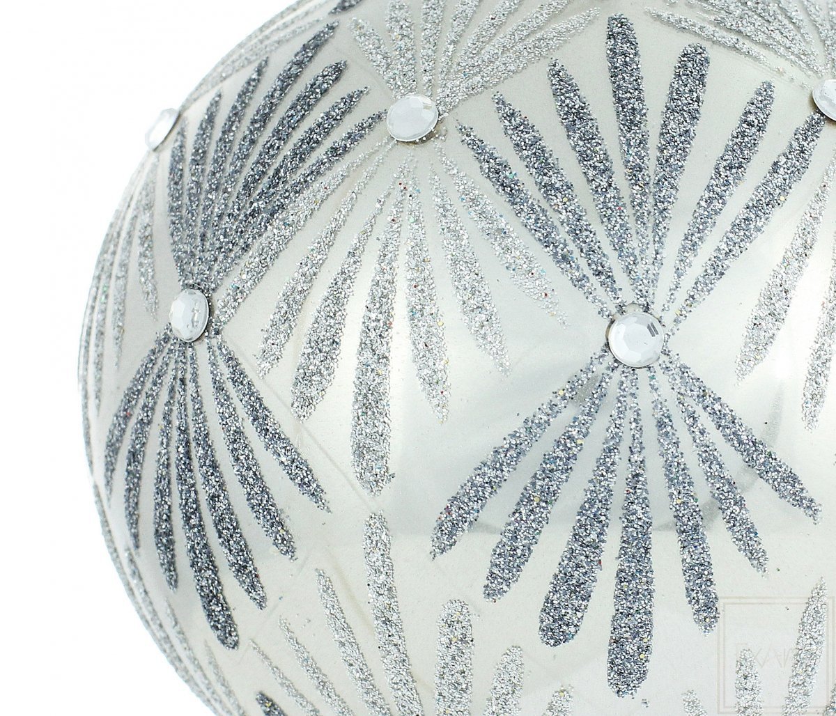 Christbaumkugel 10cm – Mit Frost gemalt -