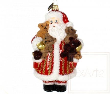 Weihnachtsmann 16 cm -  Mit Teddys