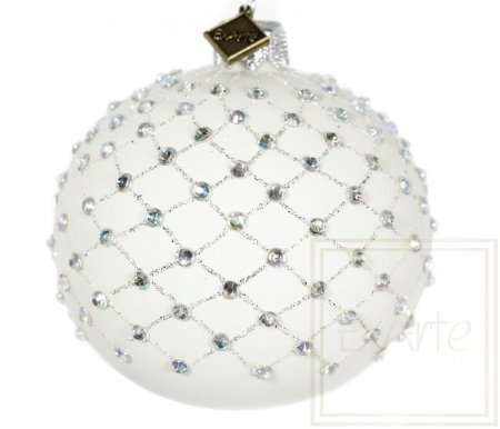 Christmas glass ball 8 cm – A rainbow in crystals