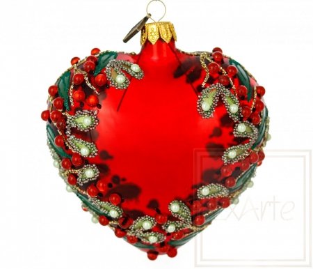 Christmas ornament heart 9 cm - Christmassy