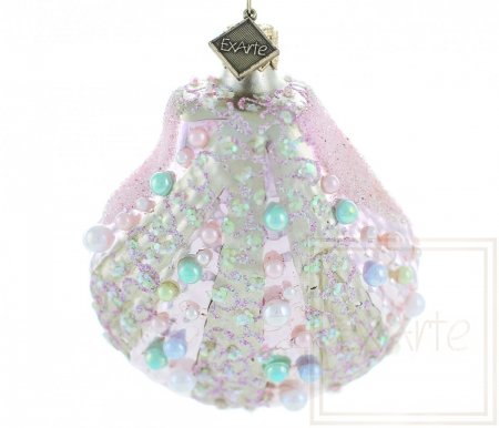 Christmas bauble shell 9cm – Coral