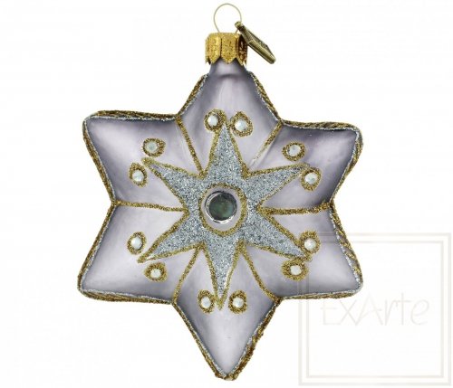 Christbaumschmuck Sternchen 8cm – Dunkelblaue Nacht