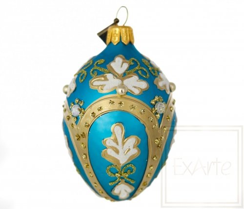 Christmas ornament egg 11 cm - Turquoise avenues