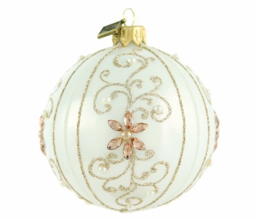 Christmas ornament Ball 8cm - Golden twigs