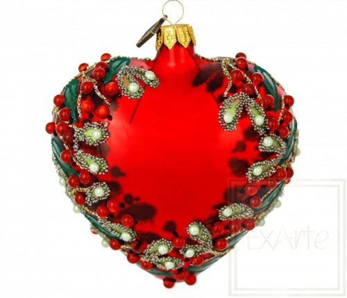 Christmas ornament heart 9 cm - Christmassy