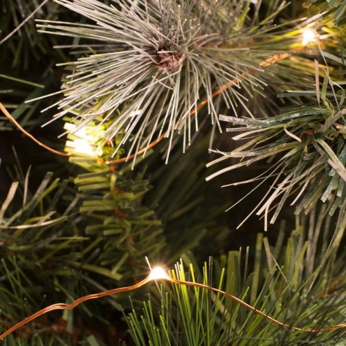 Microlight LED - 12 m - 120 warm white lamps - copper wire - 4.5 V