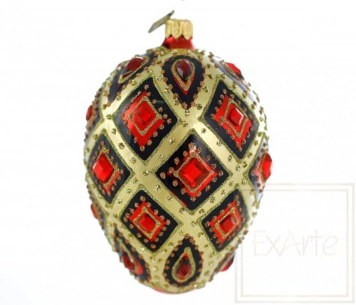 Christmas ornament egg 13 cm – Ruby windows