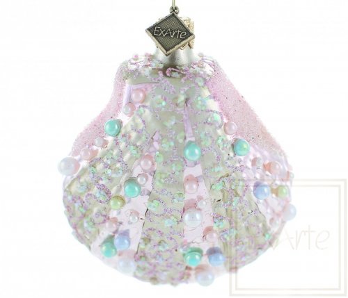 Christmas bauble shell 9cm – Coral