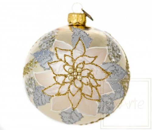 Details about   Scalloped Gold Glitter Porcelain Ornament in Gift Box ~ Christmas Ball Bauble 