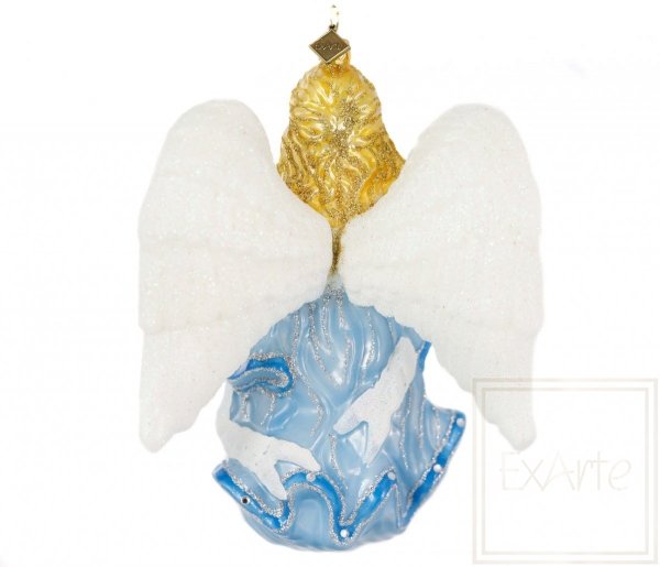 Weihnachtsbaumschmuck Blauer Engel - 19cm