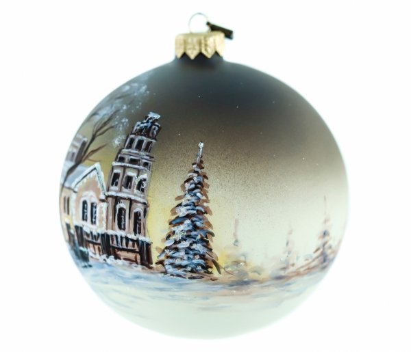 Bombka choinkowa kula zimowa z widoczkiem