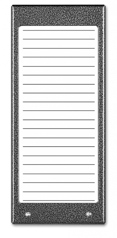 ACO CDN-17N ST (W) Podświetlany panel listy lokatorów (ok. 17 wpisów)