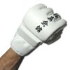 Rękawice kyokushin/ MMA-białe skay
