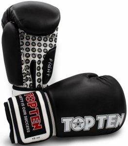 Rękawice bokserskie TOP TEN FIGHT RTT-2 czarne 