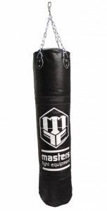 Worek bokserski skórzany 150/35 cm PEŁNY WWS czarny