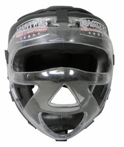 Kask bokserski z maską KSSPU-M czarny 