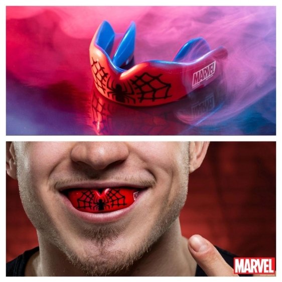 Ochraniacze zębów OZ-TT &quot;Extro Marvel Spider Man&quot; czerwono-niebieskie