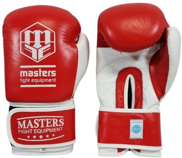 Rękawice bokserskie skórzane MASTERS RBT-TRW (WAKO APPROVED) 