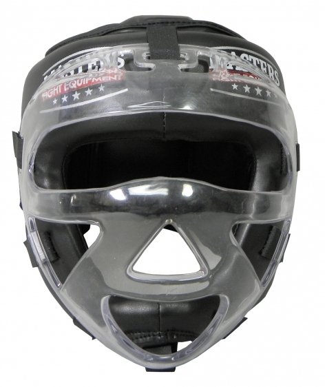 Kask bokserski z maską KSSPU-M czarny  www.budosport.pl