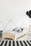 Children wooden bed BOX 9 80x140cm