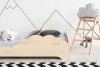 Children wooden bed BOX 9 70x160cm