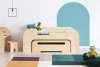 Lit en bois Lit Maison AIKO 80x180cm ADEKO