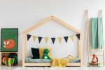 Lit en bois Lit Maison Mila RM 140x200cm ADEKO