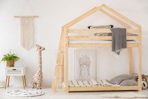 DMPB 90x200 Łóżko piętrowe dziecięce domek Mila ADEKO