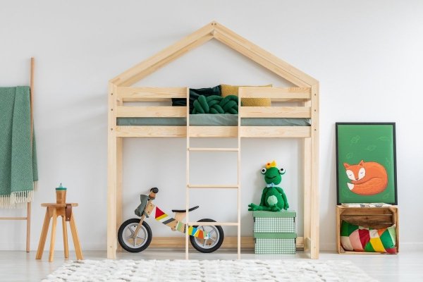 Dětská postýlka patrové postele domeček Mila DMPA 90x140 ADEKO