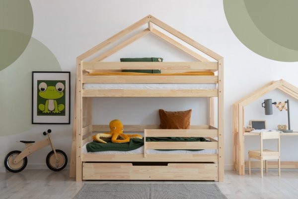 Kinderbett Etagenbett Häuschenbett Mila DMPB 90x160 ADEKO