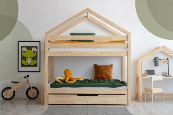Kinderbett Etagenbett Häuschenbett Mila DMPB 80x190 ADEKO