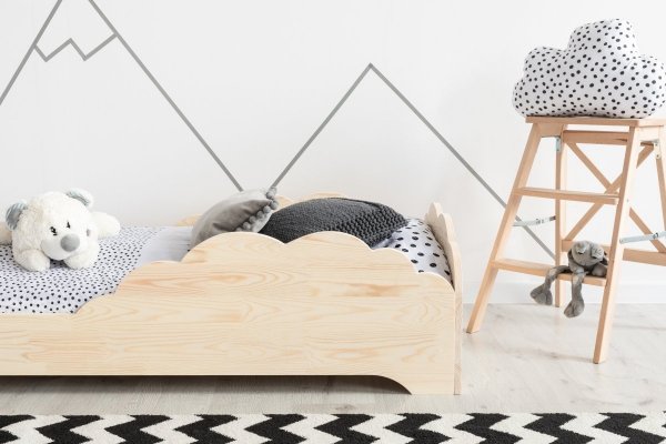 Children wooden bed BOX 9 80x160cm